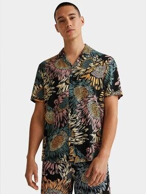 Desigual Men's Pacifico Floral Print Shirt